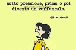 La pazienza è quella cosa che, sotto pressione, prima o poi diventa un vaffanculo. (Roberta Yang)